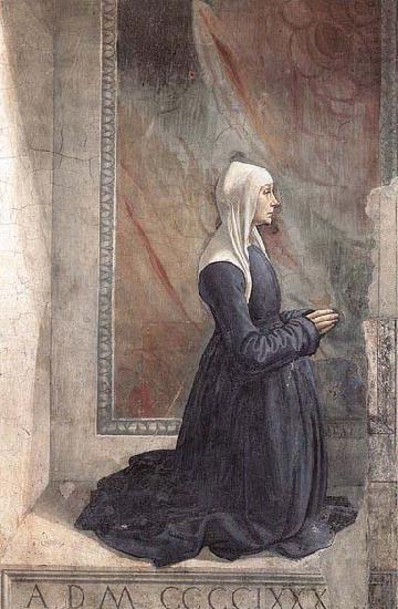 GHIRLANDAIO, Domenico Portrait of the Donor Nera Corsi Sassetti china oil painting image
